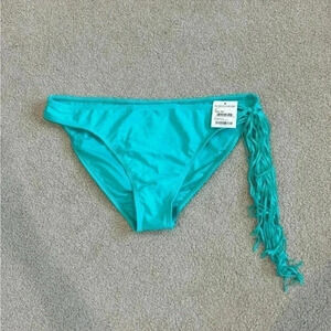 New with tags BP blue teal fringe bikini bottoms in size xl